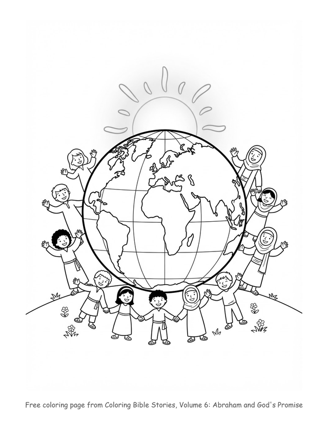 Abraham and God's Promise coloring page