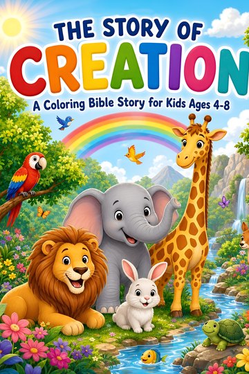 The Story of Creation coloring book cover