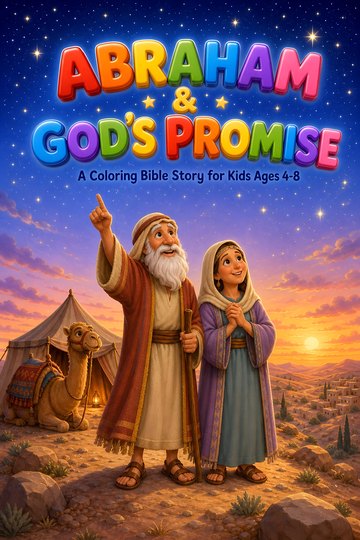 Abraham and God's Promise coloring book cover