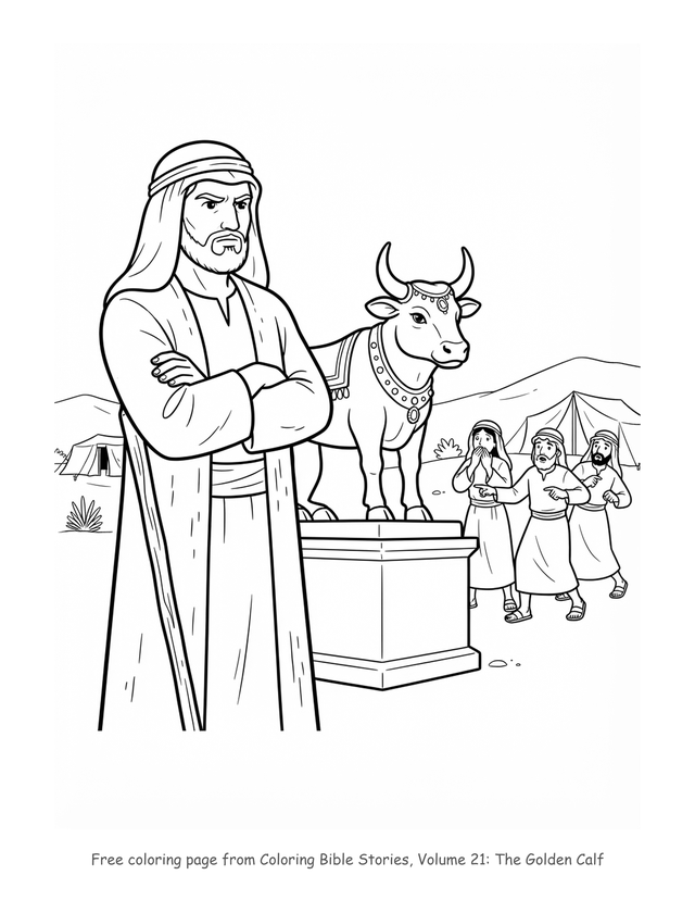 The Golden Calf coloring page