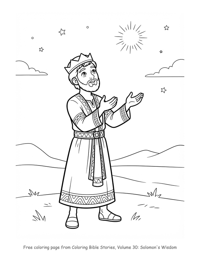 Solomon's Wisdom coloring page
