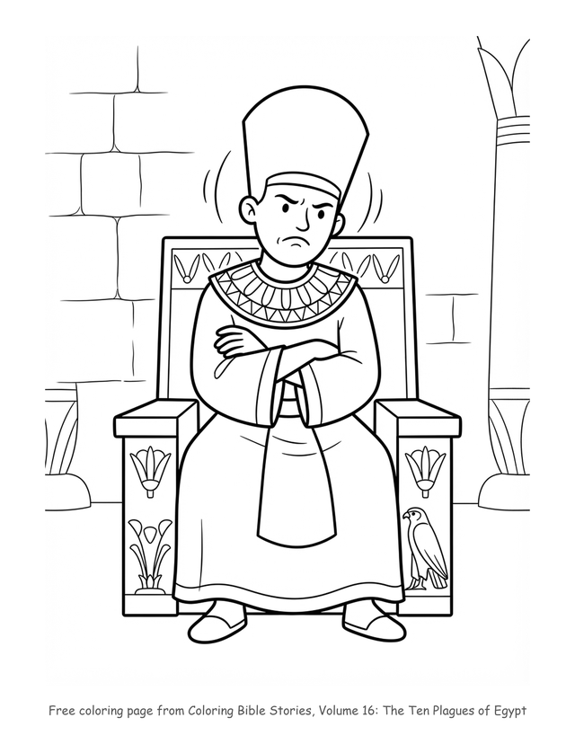 The Ten Plagues of Egypt coloring page